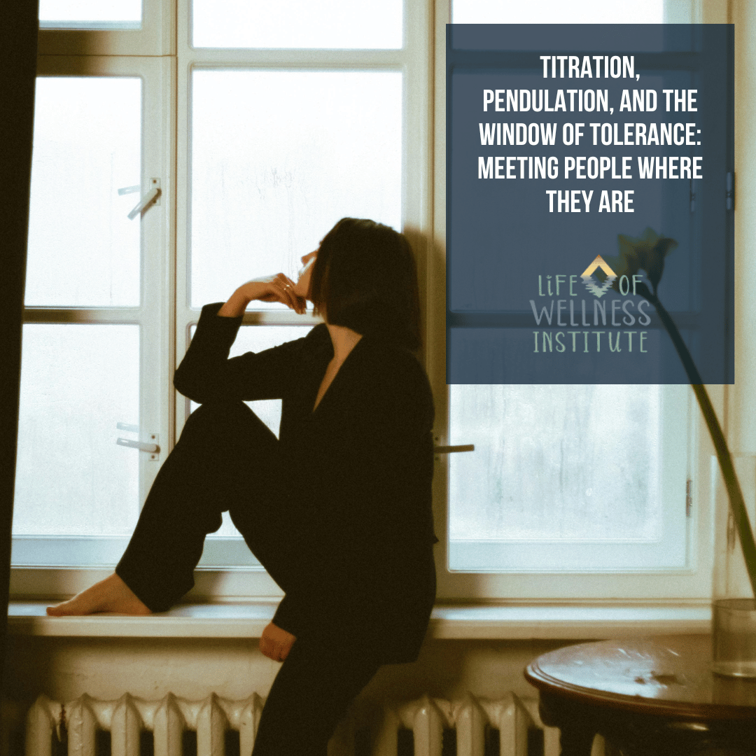 Titration, Pendulation, and the Window of Tolerance: Meeting People Where They Are